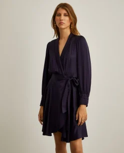 Vestido curto de trespasse|LION OF PORCHES Shop