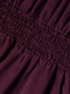 Vestido curto em tencel decote em V|LION OF PORCHES Store