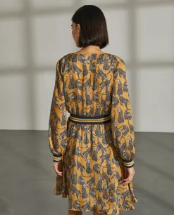 Vestido curto padrão animal|LION OF PORCHES Discount