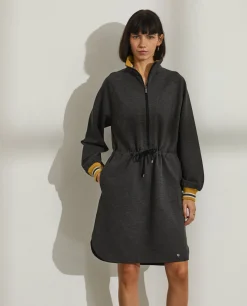 Vestido de malha com cintura ajustável|LION OF PORCHES Best