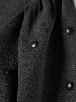 Vestido de malha manga comprida com tachas|LION OF PORCHES Online