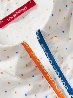 Vestido de manga curta com mini leões|LION OF PORCHES Online