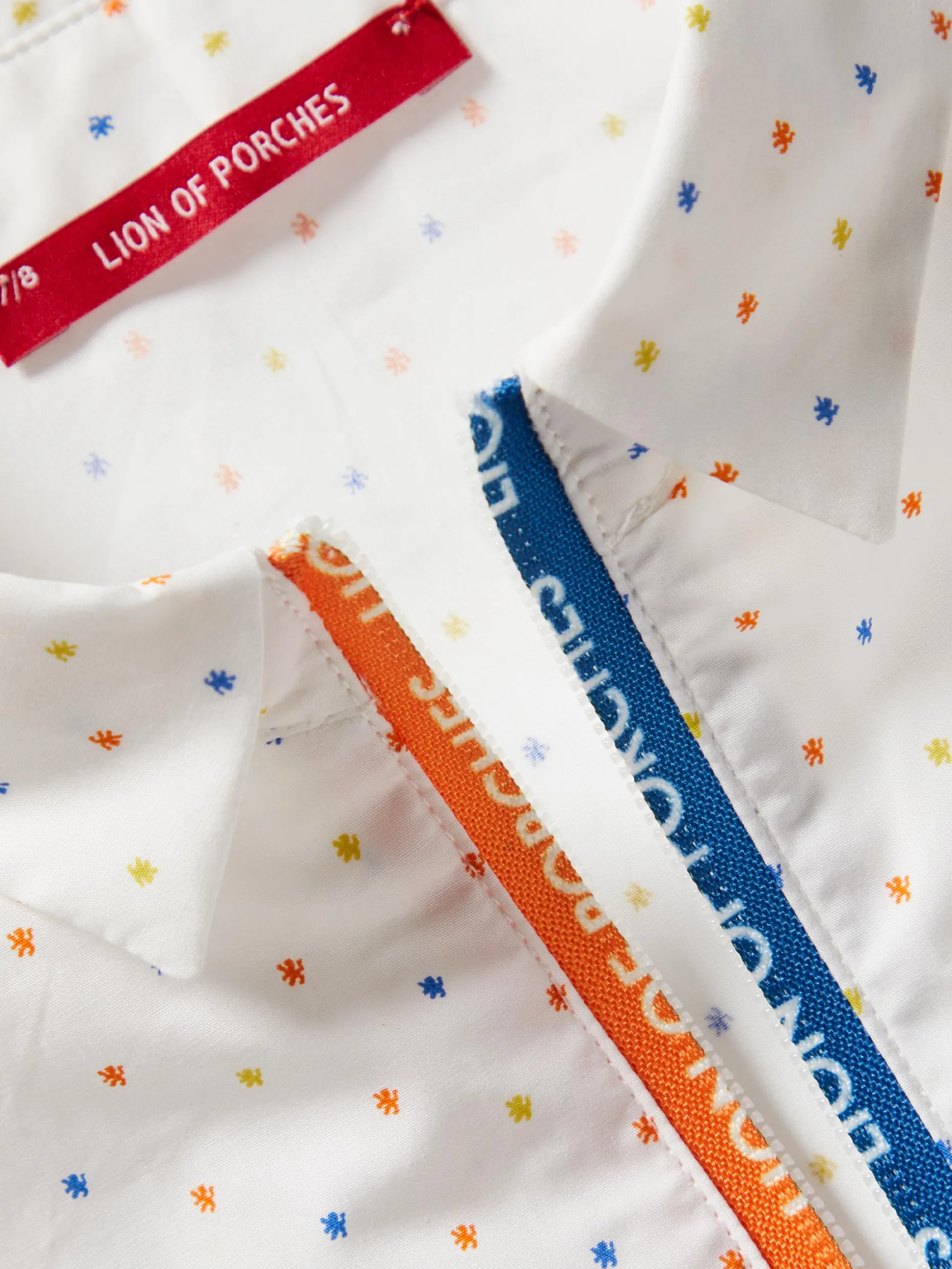 Vestido de manga curta com mini leões|LION OF PORCHES Online