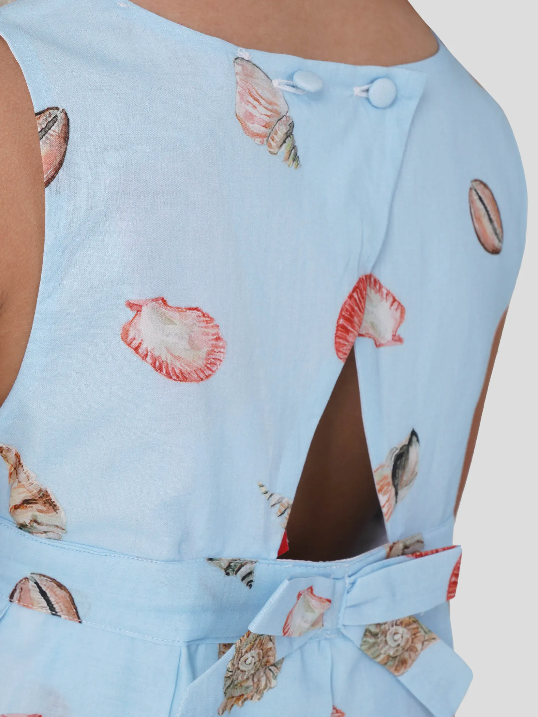 Vestido em Voile Estampado|LION OF PORCHES Flash Sale