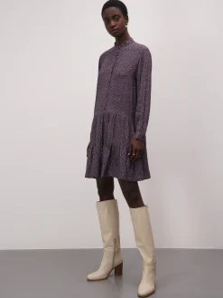 Vestido estampado com folho|LION OF PORCHES Clearance