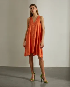 Vestido estampado sem mangas|LION OF PORCHES Best Sale