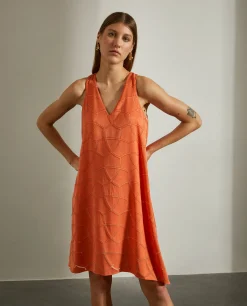 Vestido estampado sem mangas|LION OF PORCHES Best Sale