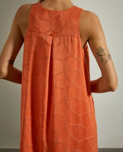 Vestido estampado sem mangas|LION OF PORCHES Best Sale