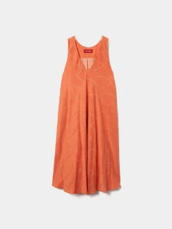 Vestido estampado sem mangas|LION OF PORCHES Best Sale