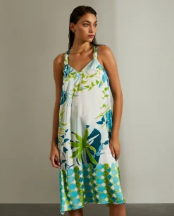 Vestido floral longo|LION OF PORCHES Clearance