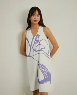 Vestido fluido com estampado floral|LION OF PORCHES Discount