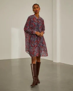 Vestido fluido com padrão cornucópias|LION OF PORCHES Hot