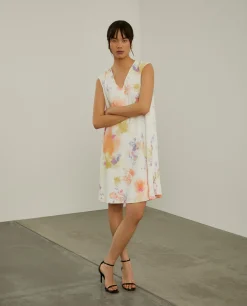 Vestido fluido com padrão tie dye|LION OF PORCHES Discount