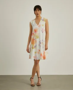 Vestido fluido com padrão tie dye|LION OF PORCHES Discount