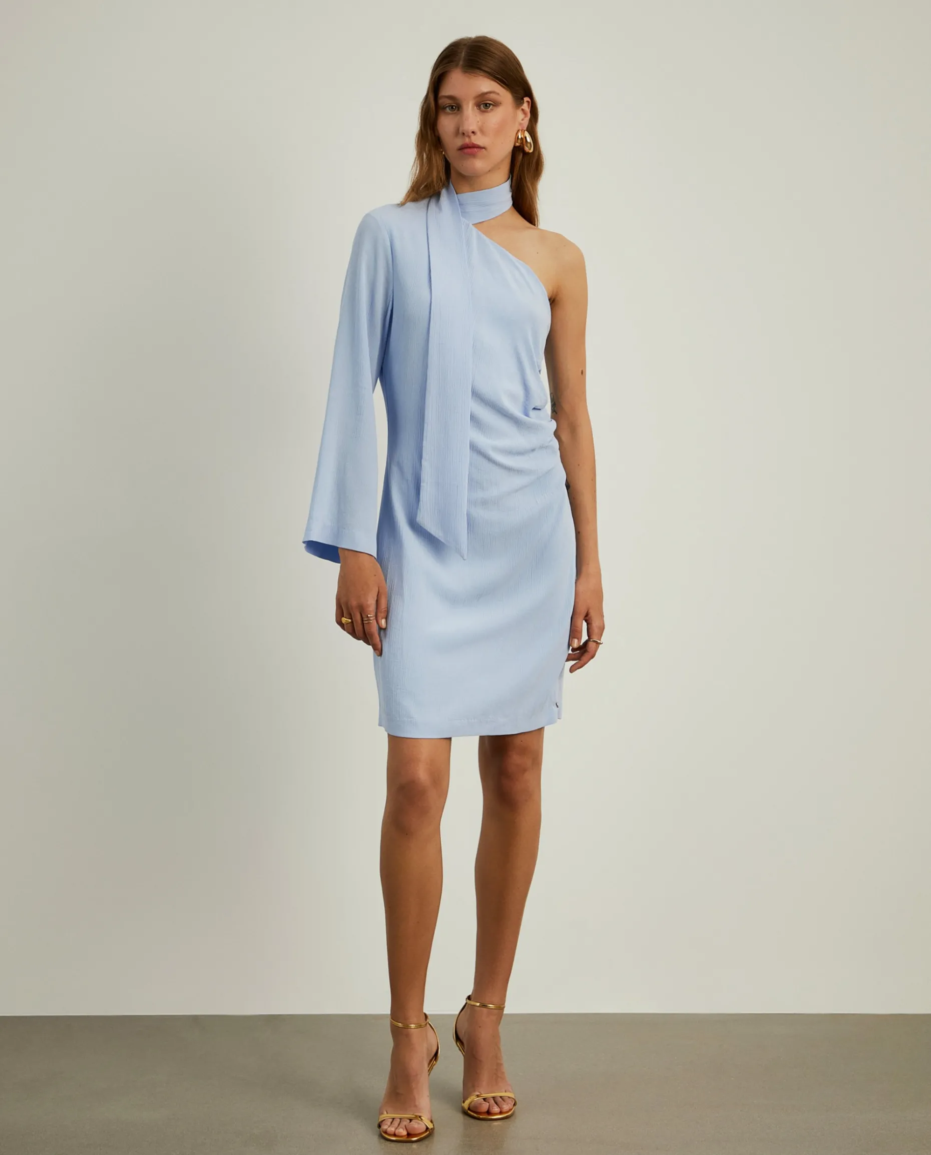Vestido justo de manga única|LION OF PORCHES Flash Sale