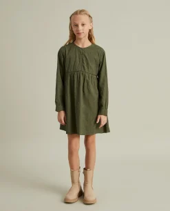Vestido manga comprida bordado flores|LION OF PORCHES Best