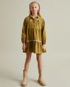 Vestido manga comprida em bombazine|LION OF PORCHES Clearance