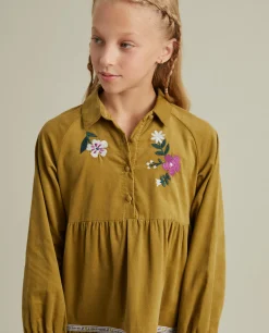 Vestido manga comprida em bombazine|LION OF PORCHES Clearance