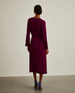 Vestido midi com cinto|LION OF PORCHES Clearance