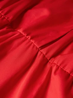 Vestido midi em algodão mangas abalonadas|LION OF PORCHES Store