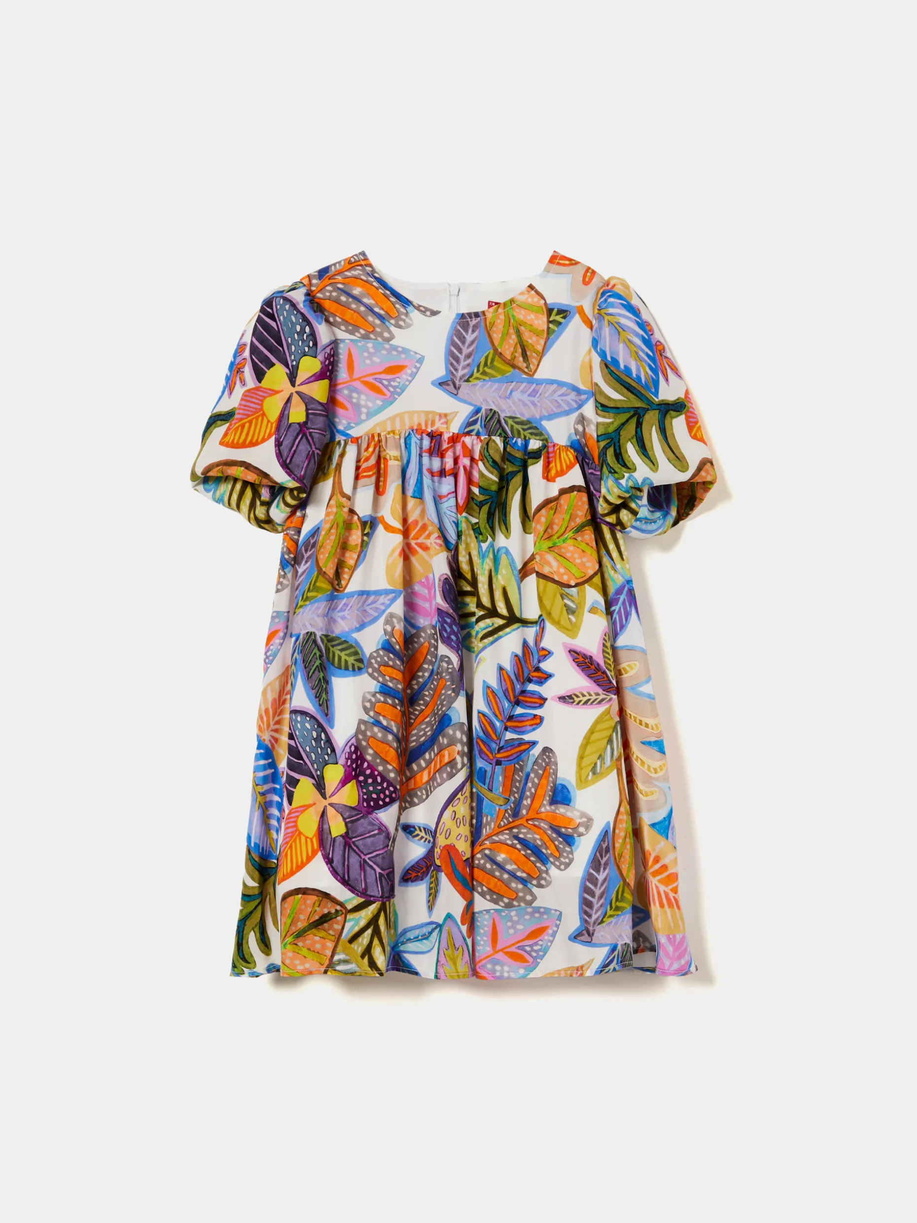 Vestido padrão tropical manga abalonada|LION OF PORCHES Best