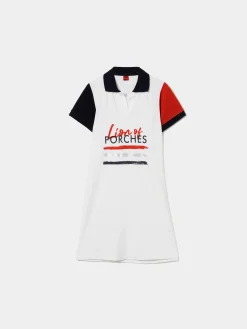 Vestido polo de manga curta com estampado|LION OF PORCHES Store