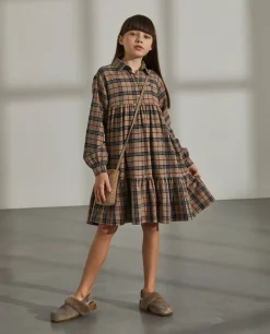 Vestido xadrez com folho|LION OF PORCHES Hot